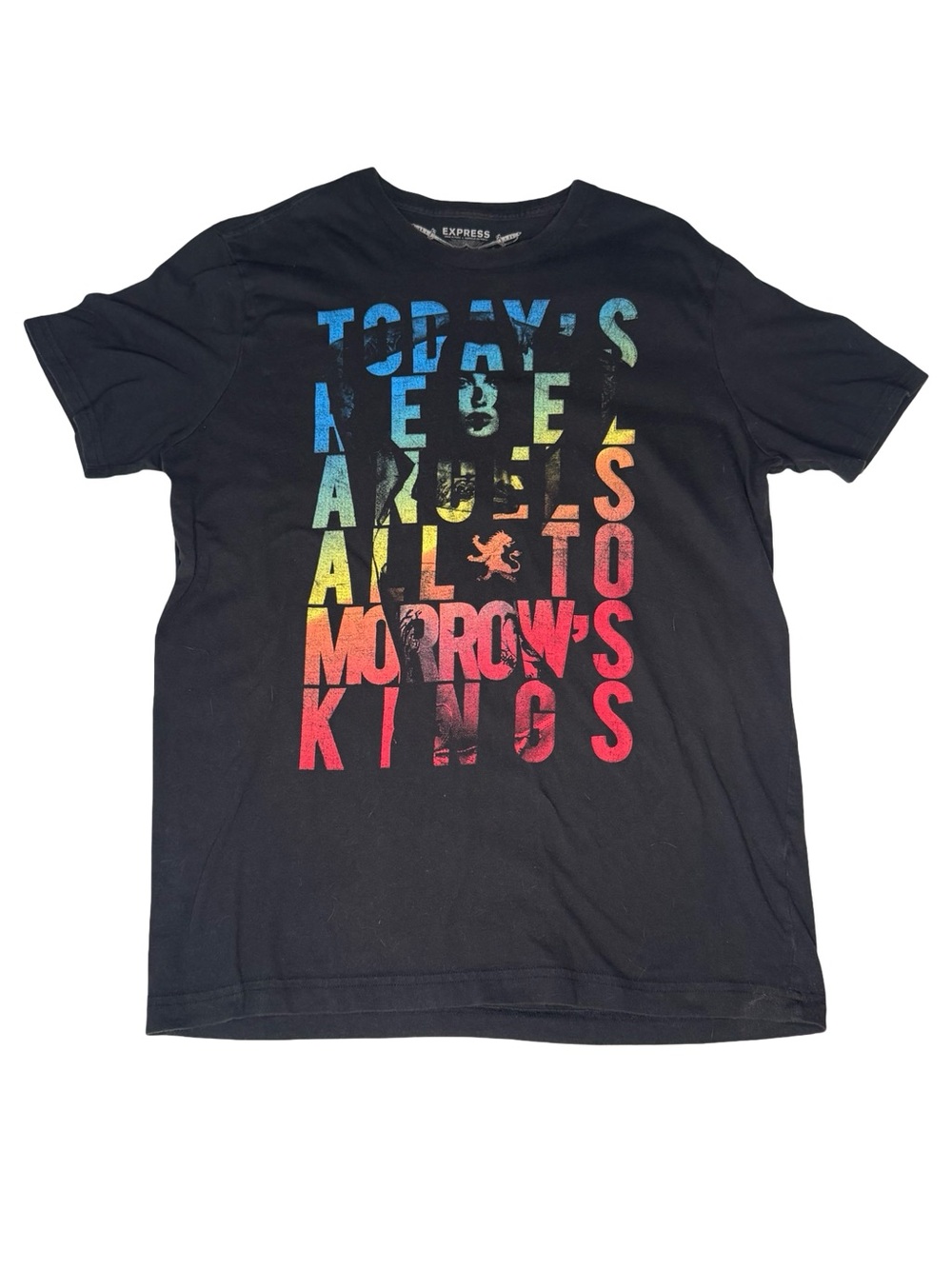 Express MensBlack Graphic Tee